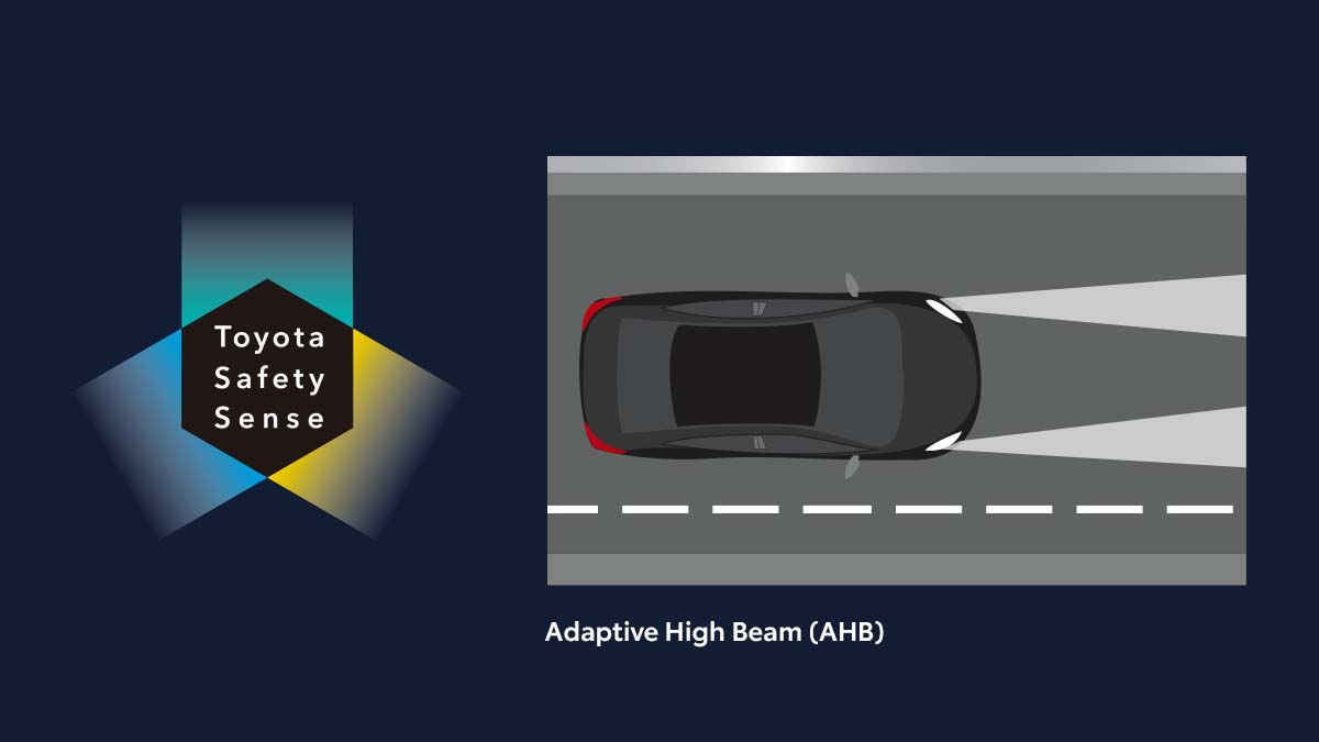 Toyota Safety Sense - Adaptive High Beam (AHB)